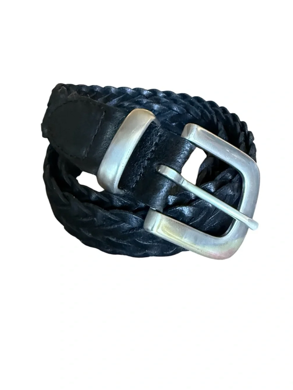 ✨ RESTORED Vintage Mexican Petatillo Braided Belt | Silver Hardware